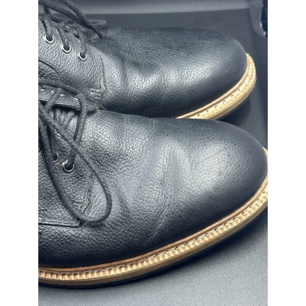 Timberland Mens Black Leather Waterproof Oxford Dress Shoes Lace Up Size 9.5 410